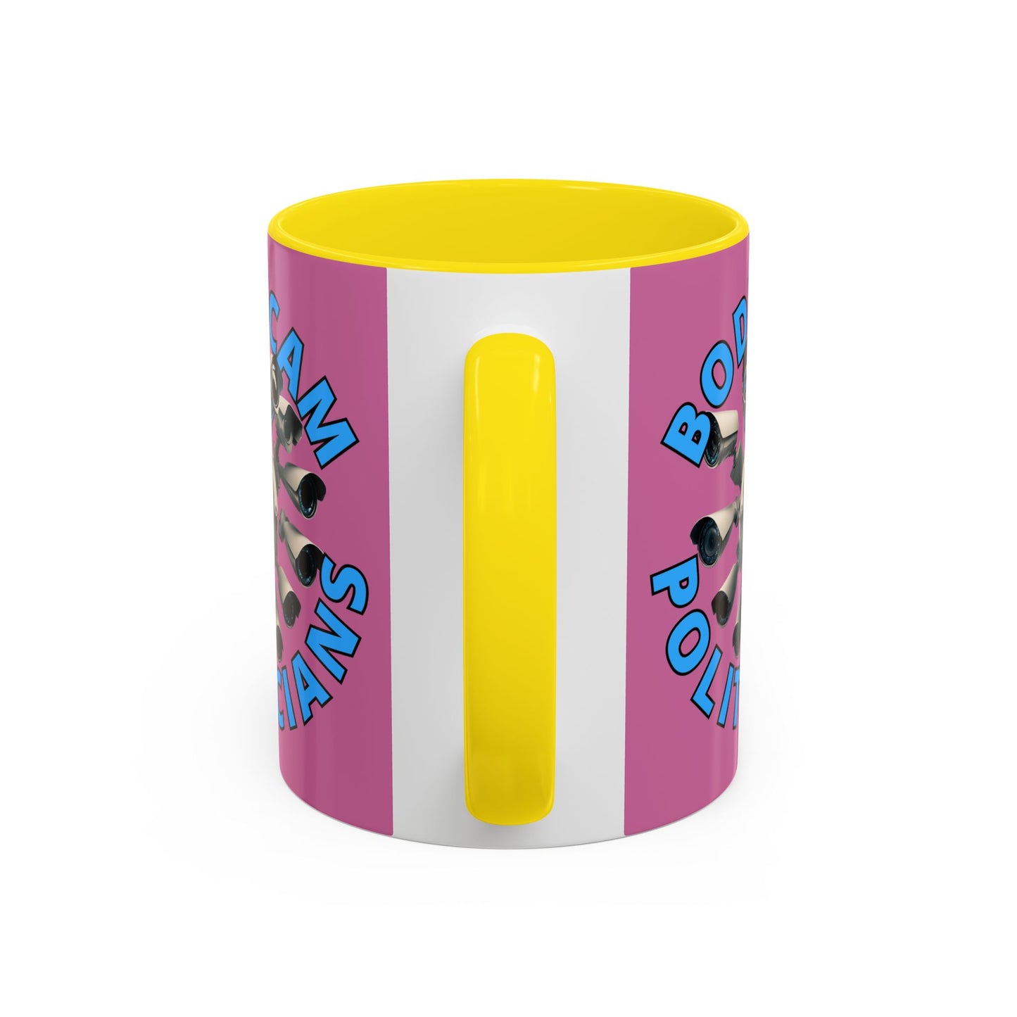 Bodycam the Politicians Cameras Pink Accent Mug by cypherpunkgear.com