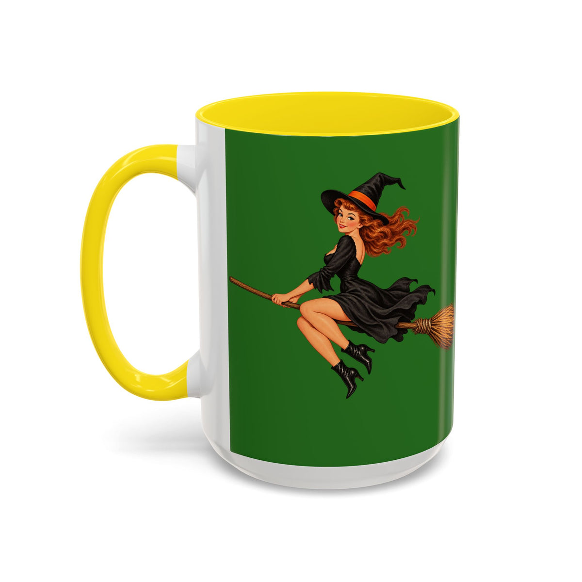 Hazel Hex Green Accent Mug by CreepyCrafts.boo