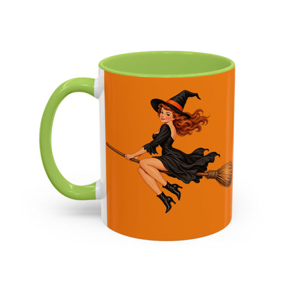 Hazel Hex Orange Accent Mug by CreepyCrafts.boo
