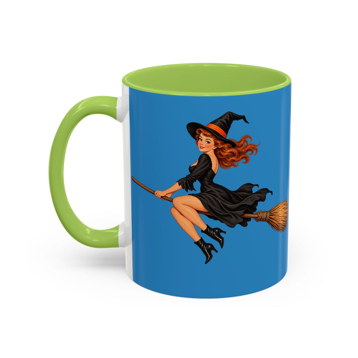 Hazel Hex Blue Accent Mug by CreepyCrafts.boo