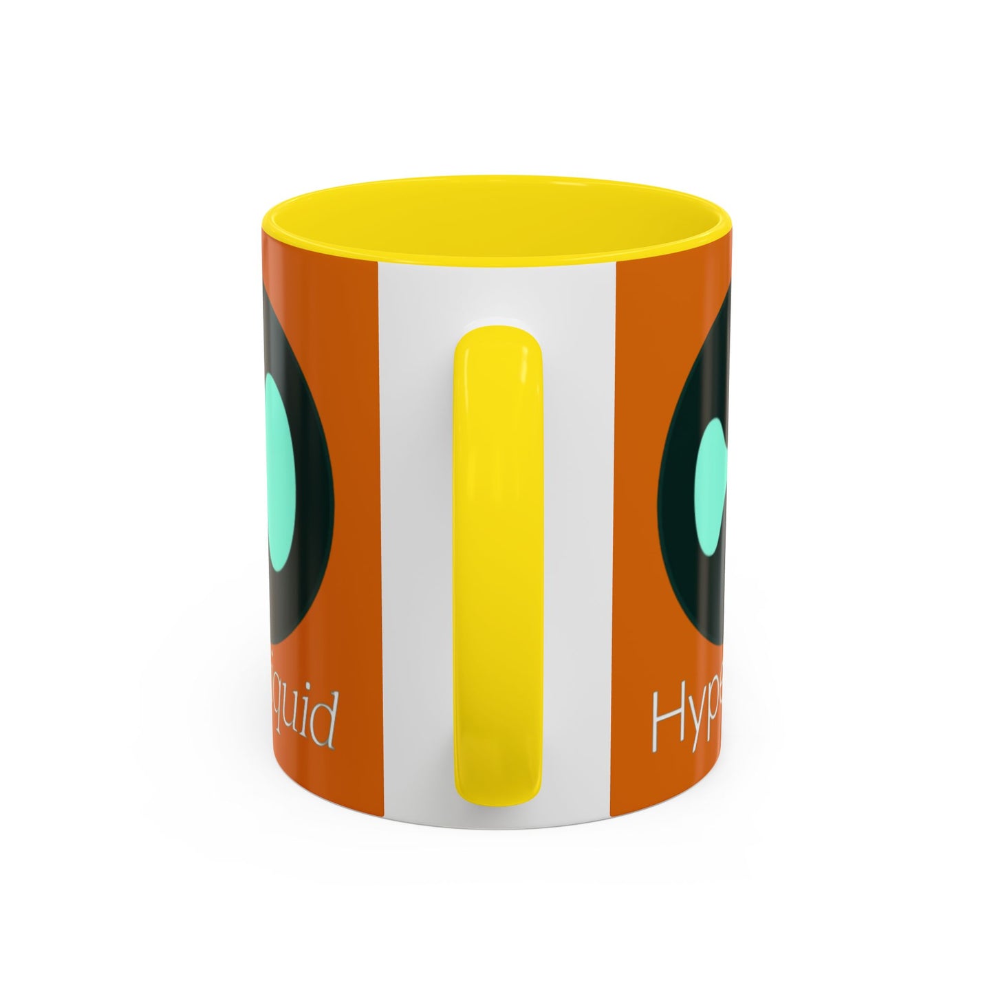 Hyperliquid White font Orange Accent Mug by cypherpunkgear.com