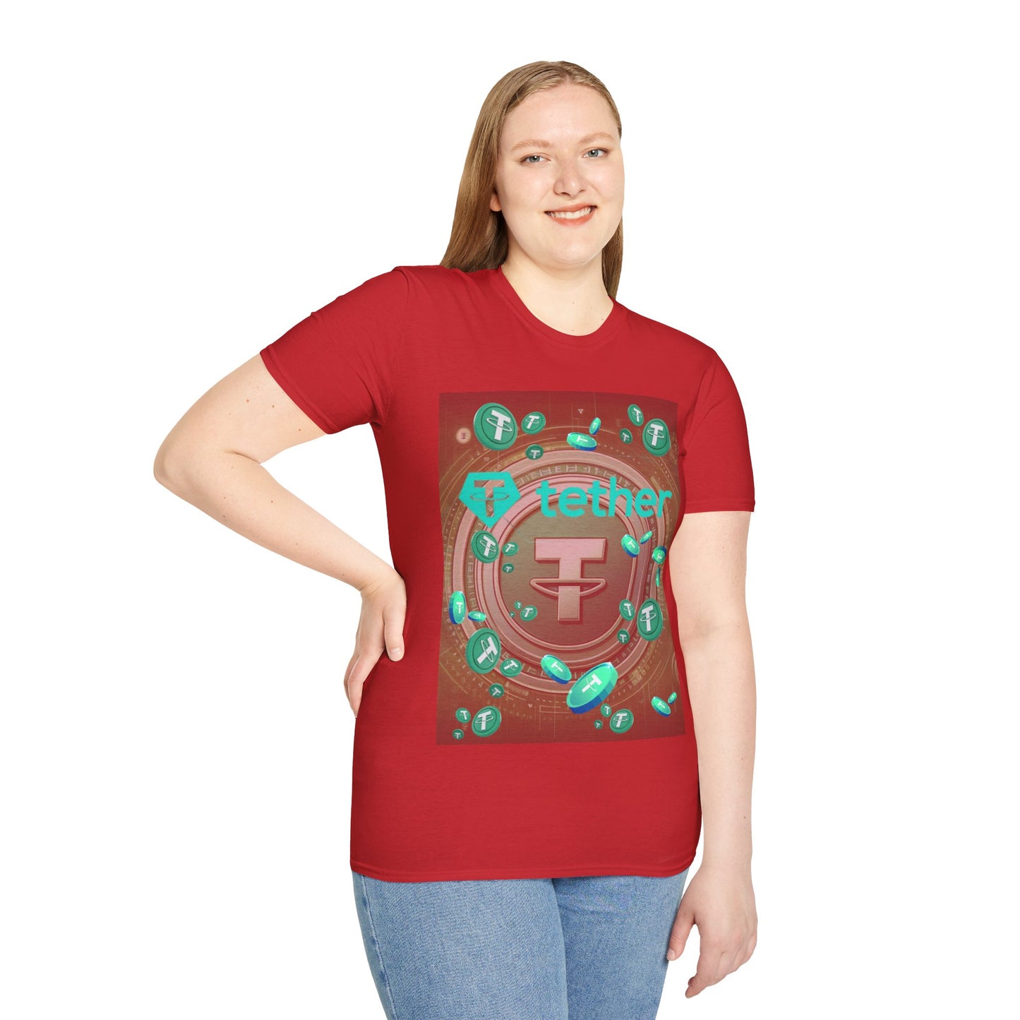 Tether LTcolors Unisex T-Shirt by cypherpunkgear.com