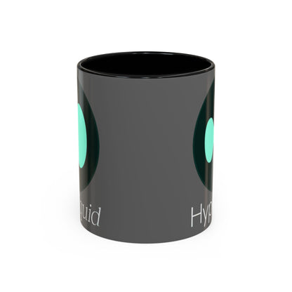 Hyperliquid White font Grey Accent Mug by cypherpunkgear.com