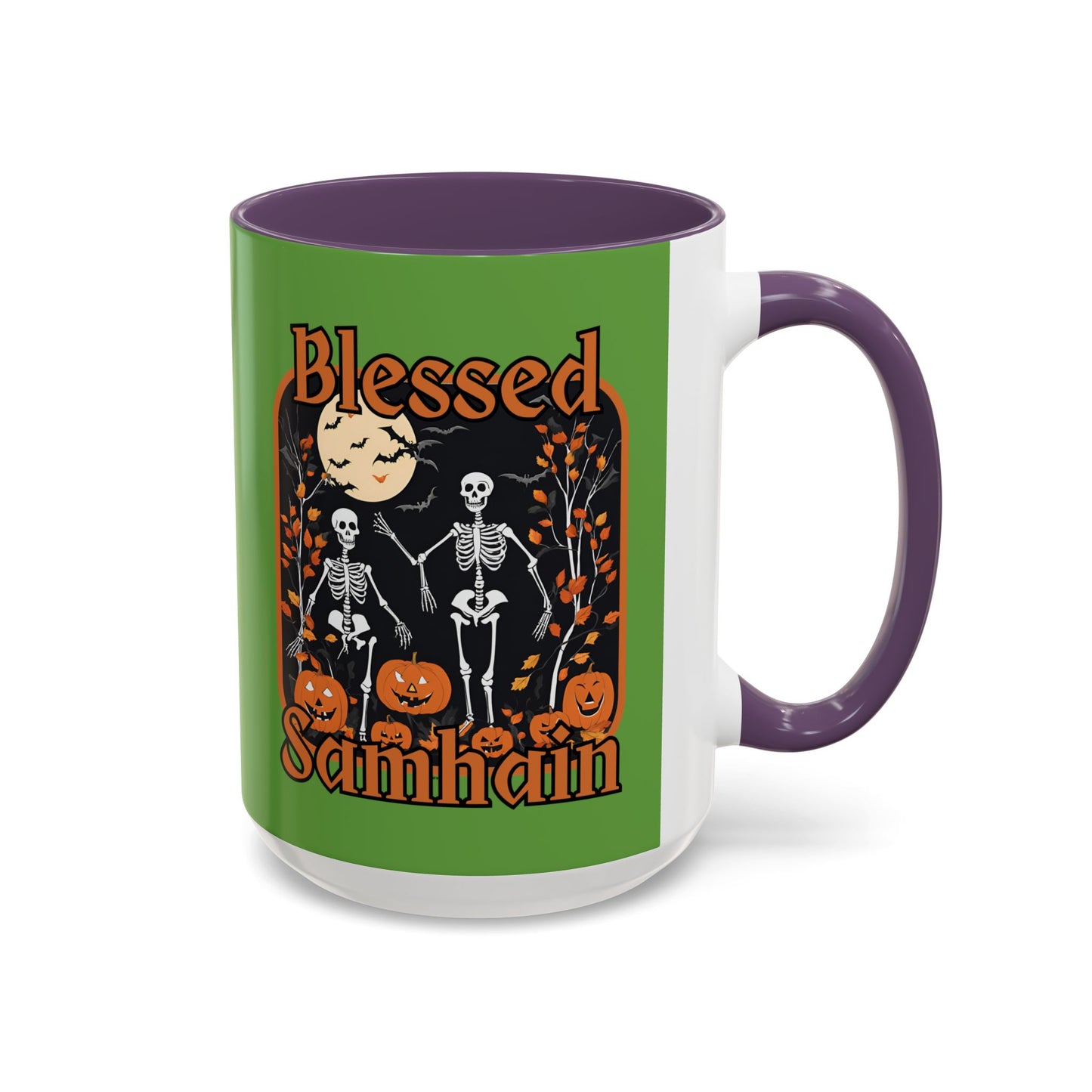 Spooktacular Skeletons of Samhain Accent Mug by CreepyCrafts.boo