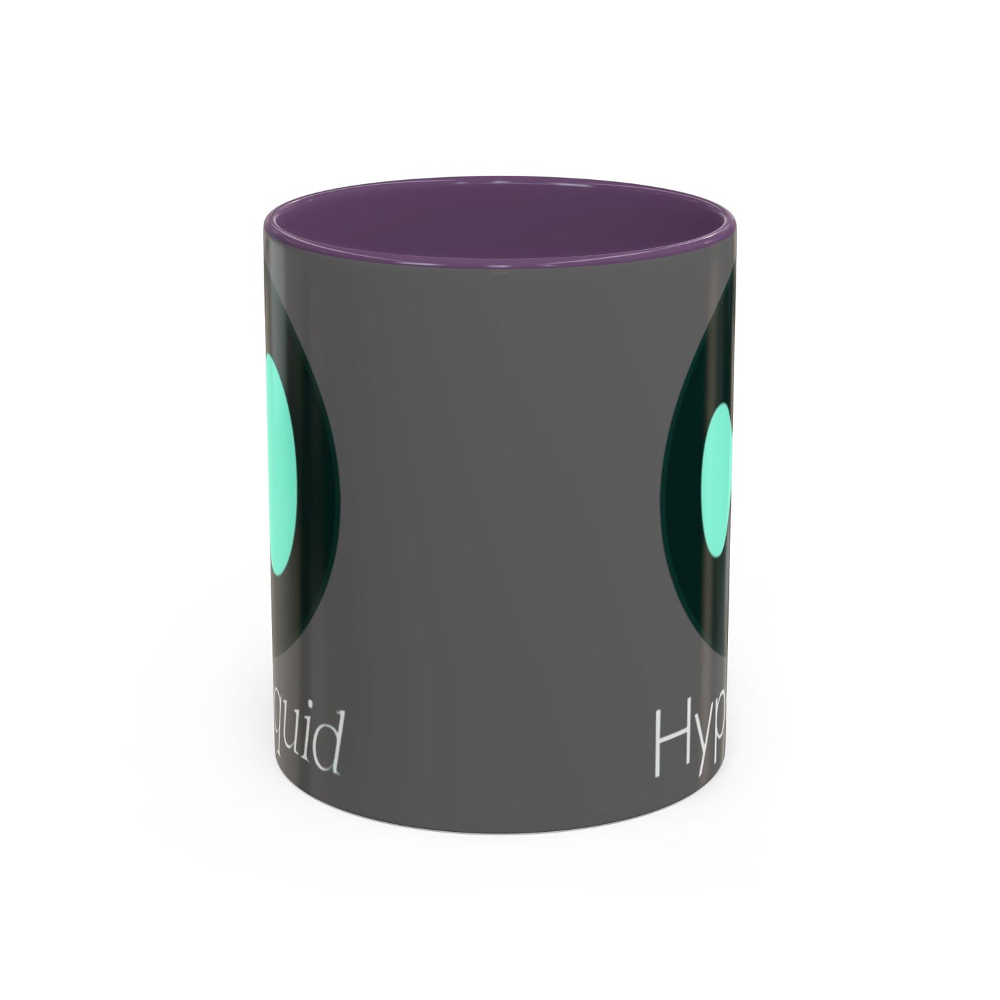 Hyperliquid White font Grey Accent Mug by cypherpunkgear.com
