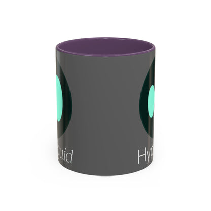 Hyperliquid White font Grey Accent Mug by cypherpunkgear.com