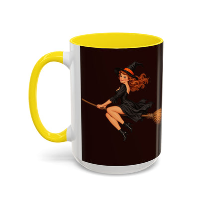 Hazel Hex Brown Accent Mug by CreepyCrafts.boo