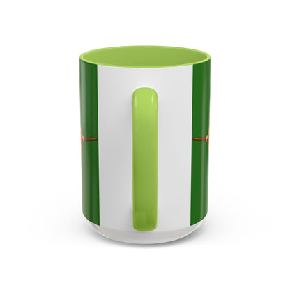 Hazel Hex Green Accent Mug by CreepyCrafts.boo