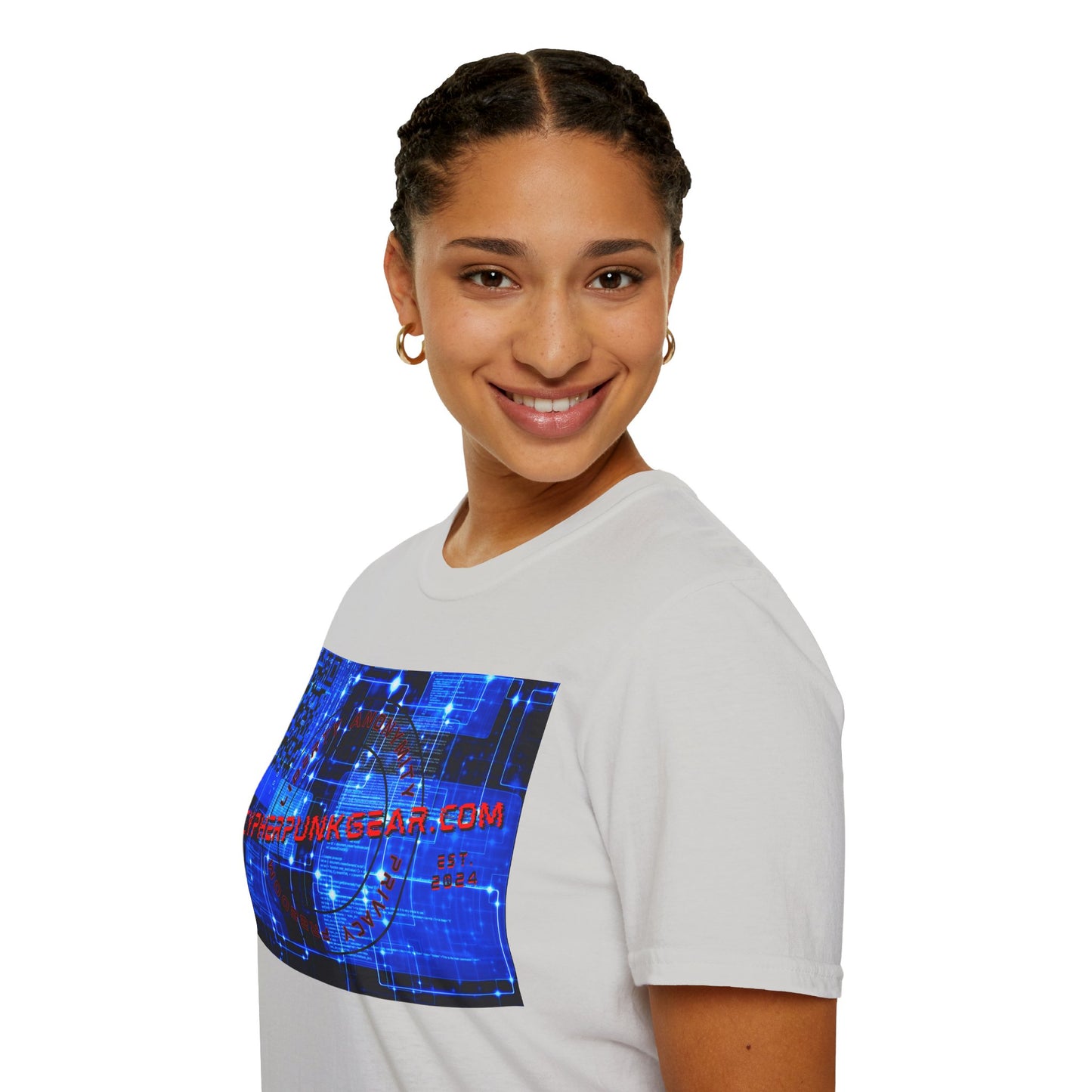 Cypherpunkgear.com logo Light colors Unisex T-Shirt by cypherpunkgear.com