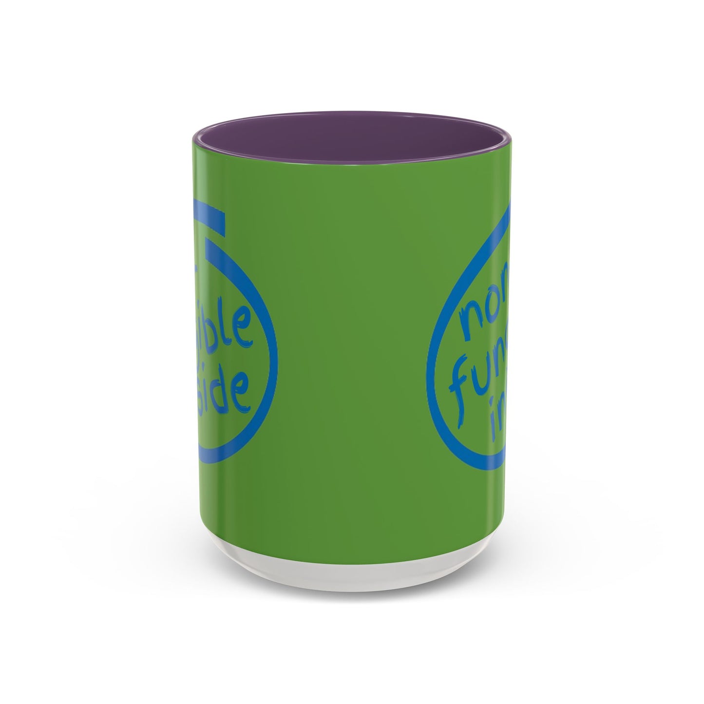 Non-Fungible Inside Green Accent Mug by cypherpunkgear.com