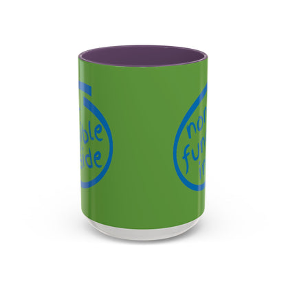 Non-Fungible Inside Green Accent Mug by cypherpunkgear.com