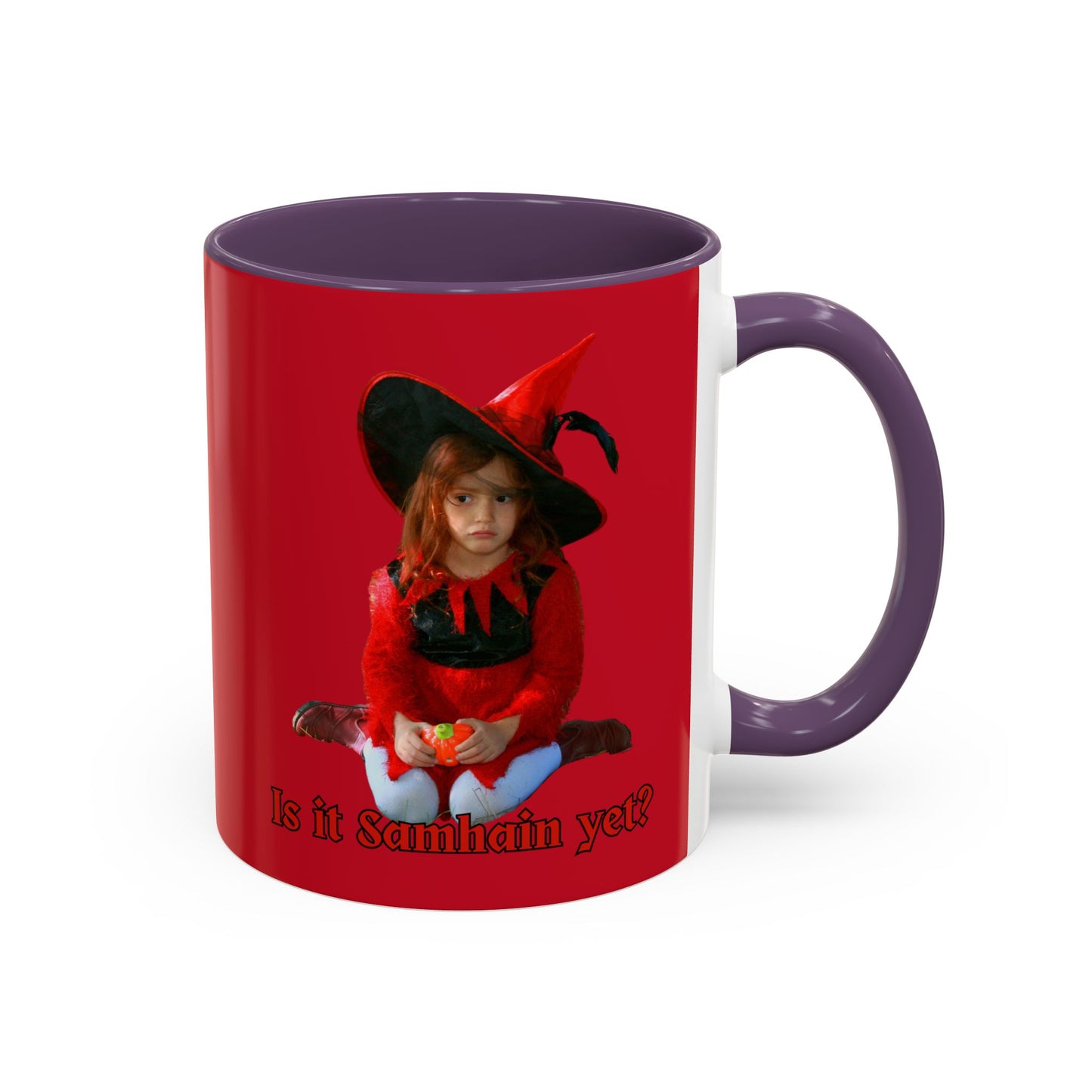 Is it Samhain yet? Red Accent Mug by CreepyCrafts.boo