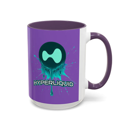 HYPE Drip Light Purple Accent Mug by cypherpunkgear.com
