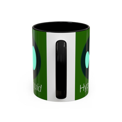 Hyperliquid White font Green Accent Mug by cypherpunkgear.com