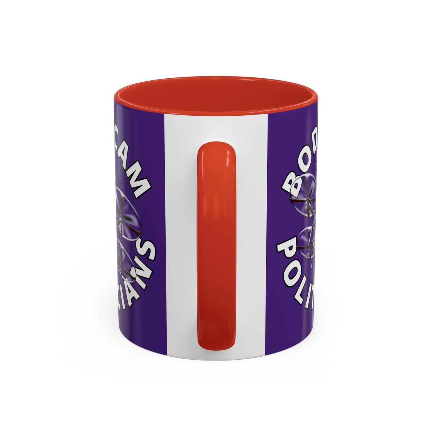 Bodycam the Politicians Drone Purple Accent Mug by cypherpunkgear.com