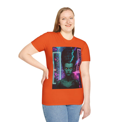 Bride of Frankenpunk Light colors Unisex T-Shirt by CreepyCrafts.boo
