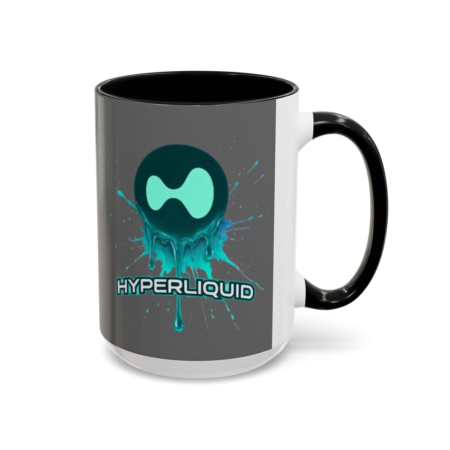 HYPE Drip Grey Accent Mug by cypherpunkgear.com