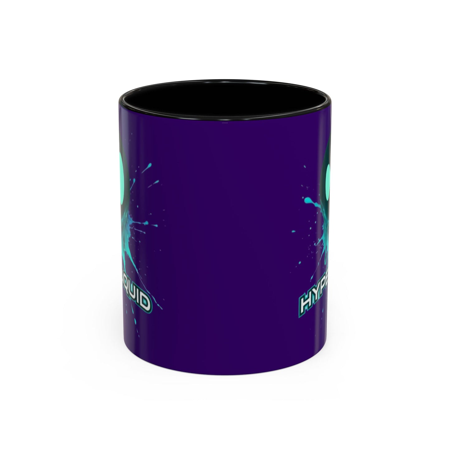 HYPE Drip Dark Purple Accent Mug by cypherpunkgear.com