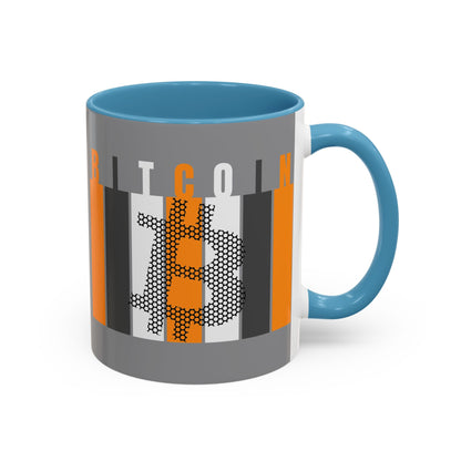Bitcoin (BTC) Freedom Accent Mug by cypherpunkgear.com