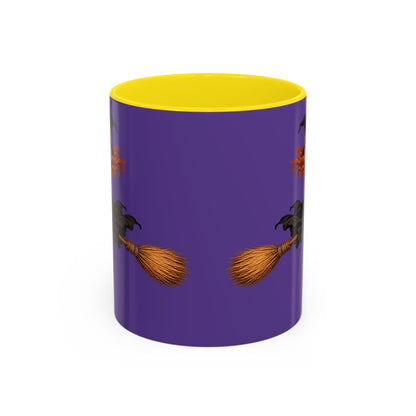 Hazel Hex Purple Accent Mug by CreepyCrafts.boo