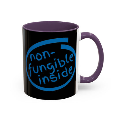 Non-Fungible Inside Black Accent Mug by cypherpunkgear.com