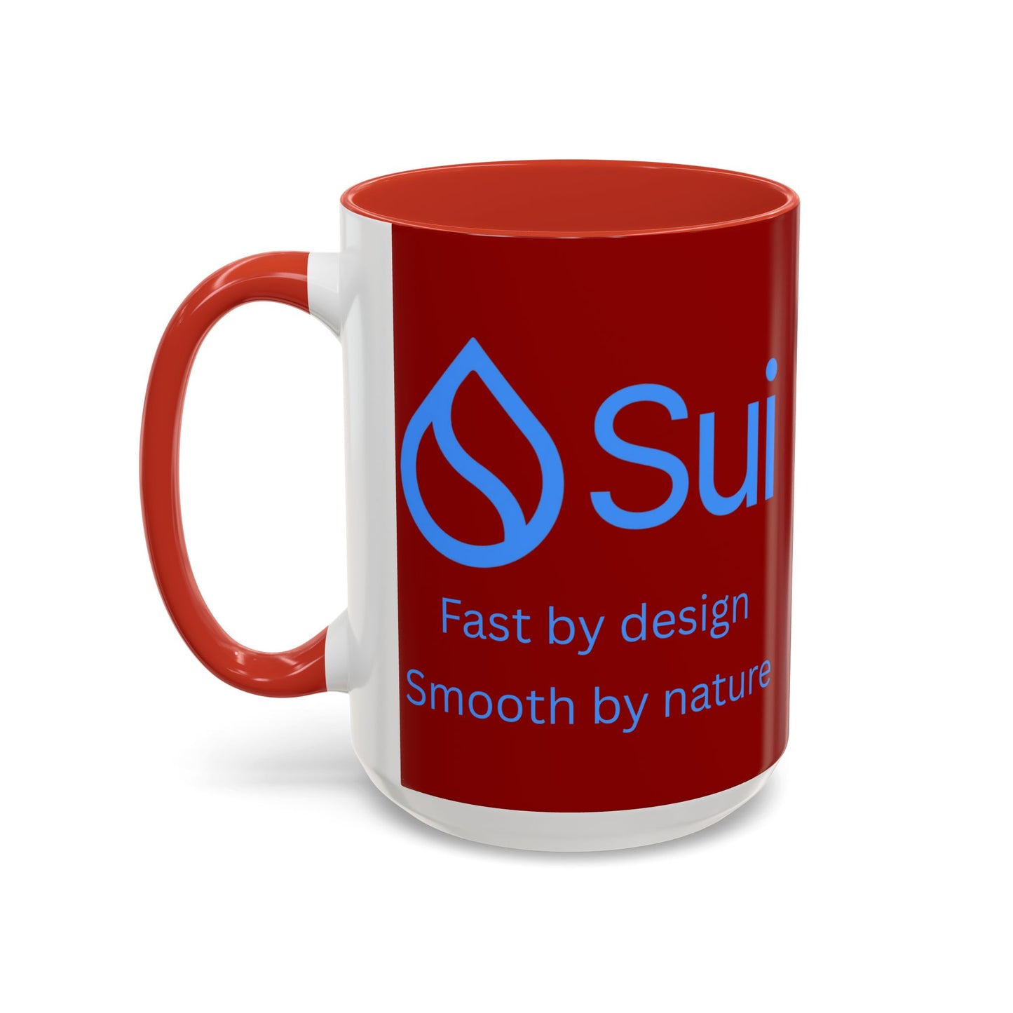 SUI Red Accent Mug by cypherpunkgear.com
