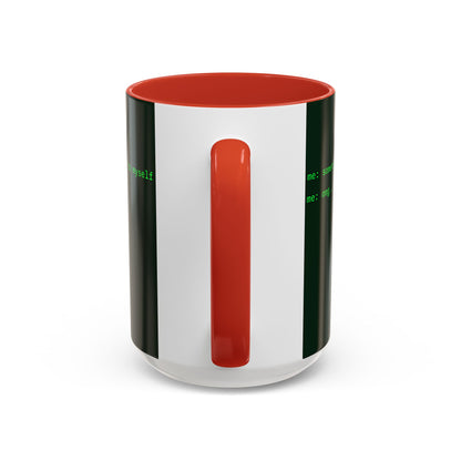 Sometimes I talk to myself - me: omg...same Dark Green Accent Mug by cypherpunkgear.com