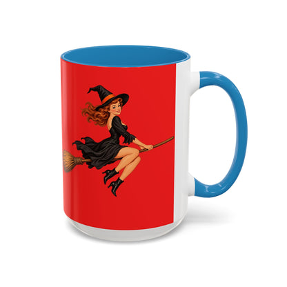 Hazel Hex Red Accent Mug by CreepyCrafts.boo