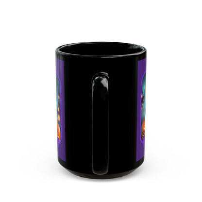 Happy Halloween Little Witch Purple font Purple Mug by CreepyCrafts.boo