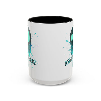 HYPE Drip White Accent Mug by cypherpunkgear.com