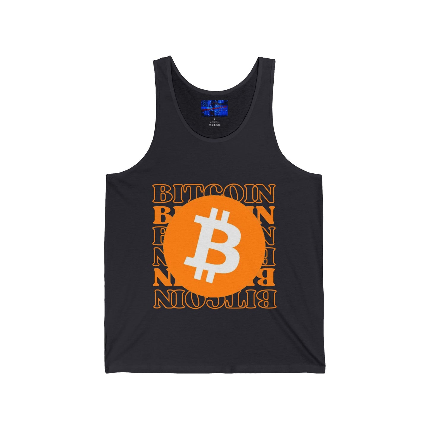 Bitcoin Bitcoin Bitcoin (BTC) Unisex Jersey Tank Top by cypherpunkgear.com