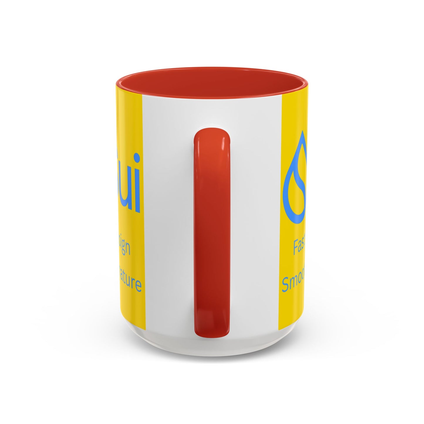SUI Yellow Accent Mug by cypherpunkgear.com