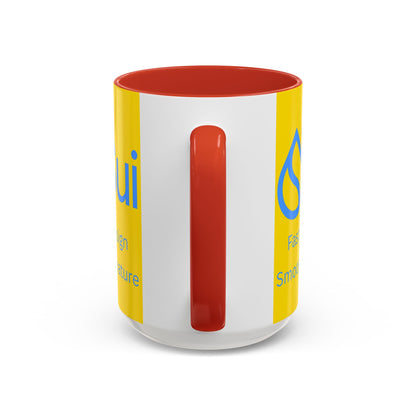 SUI Yellow Accent Mug by cypherpunkgear.com