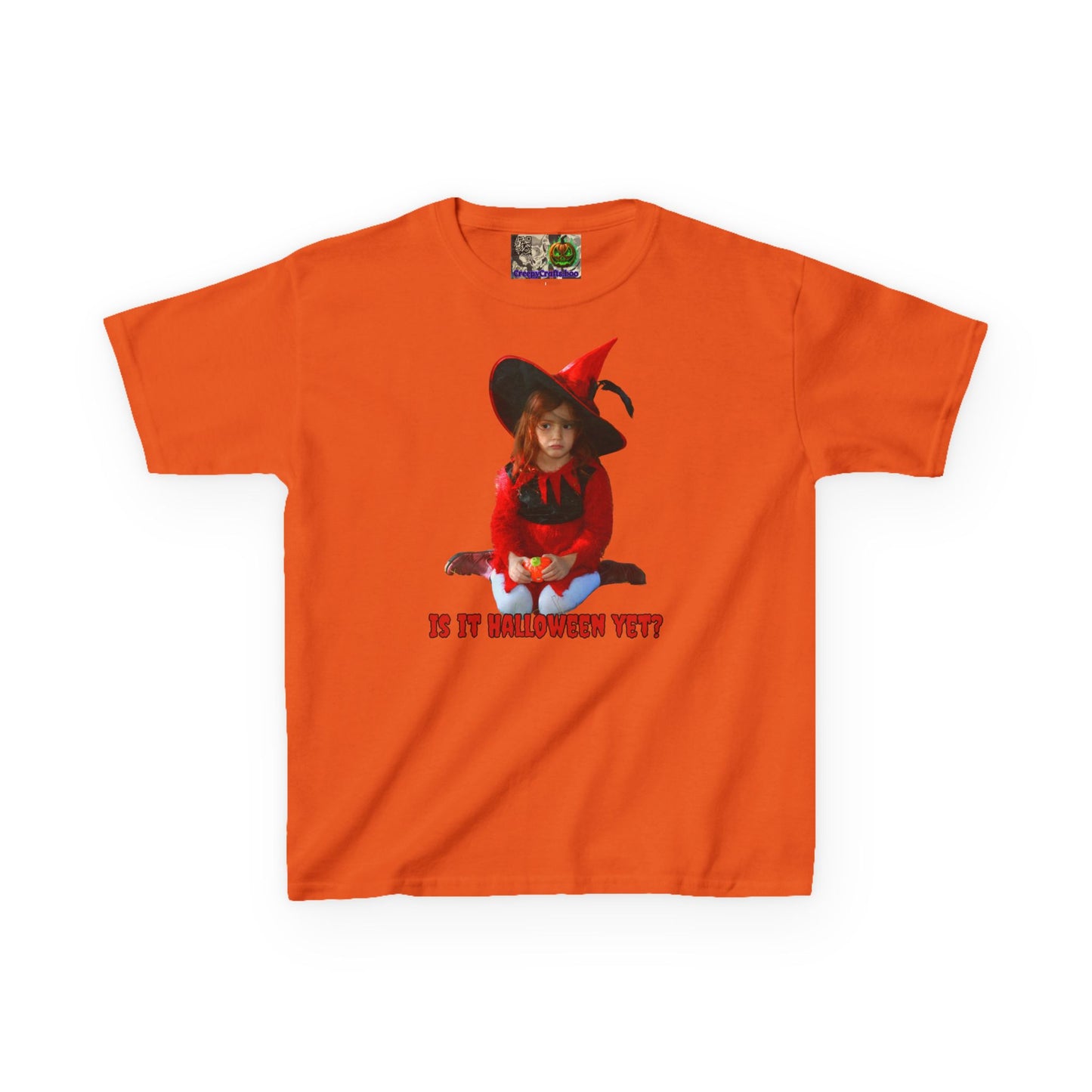 Is it Halloween yet? Kids Heavy Cotton™ Tee by CreepyCrafts.boo