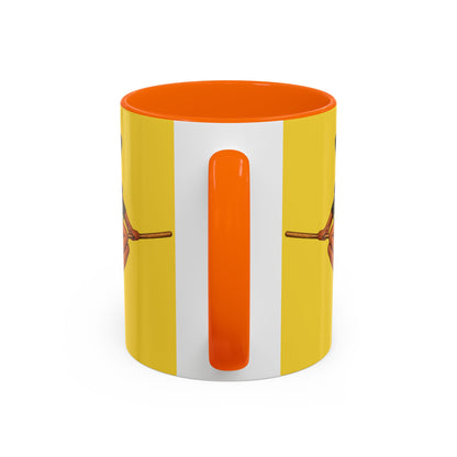 Velvet Vex Yellow Accent Mug by CreepyCrafts.boo