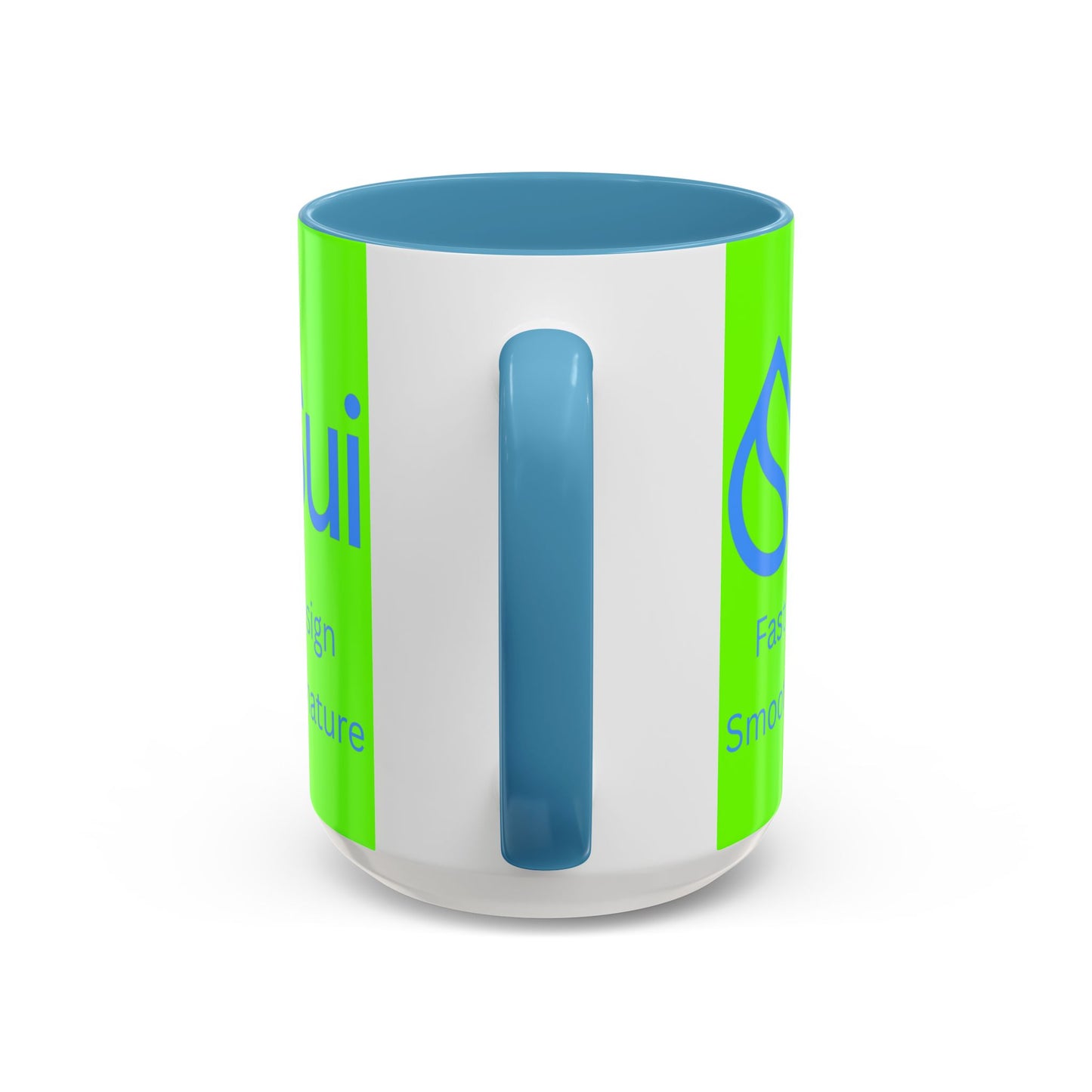 SUI Green Accent Mug by cypherpunkgear.com
