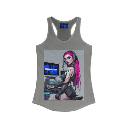 ¡Cyberpunk de cypherpunkgear! Camiseta sin mangas ideal con espalda cruzada para mujer