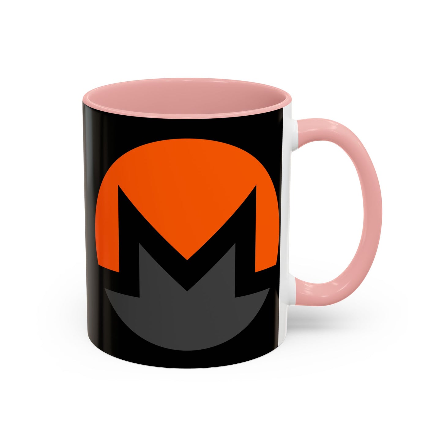Monero (XMR) Black Accent Mug by cypherpunkgear.com