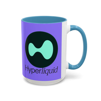 Hyperliquid Black font Light Purple Accent Mug by cypherpunkgear.com