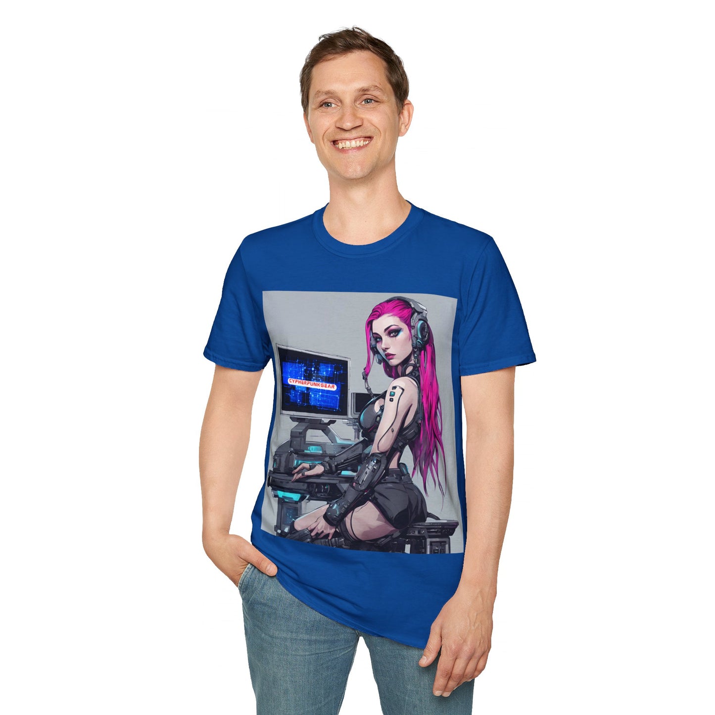 Netrunner Cyberpunk Unisex T-Shirt by cypherpunkgear