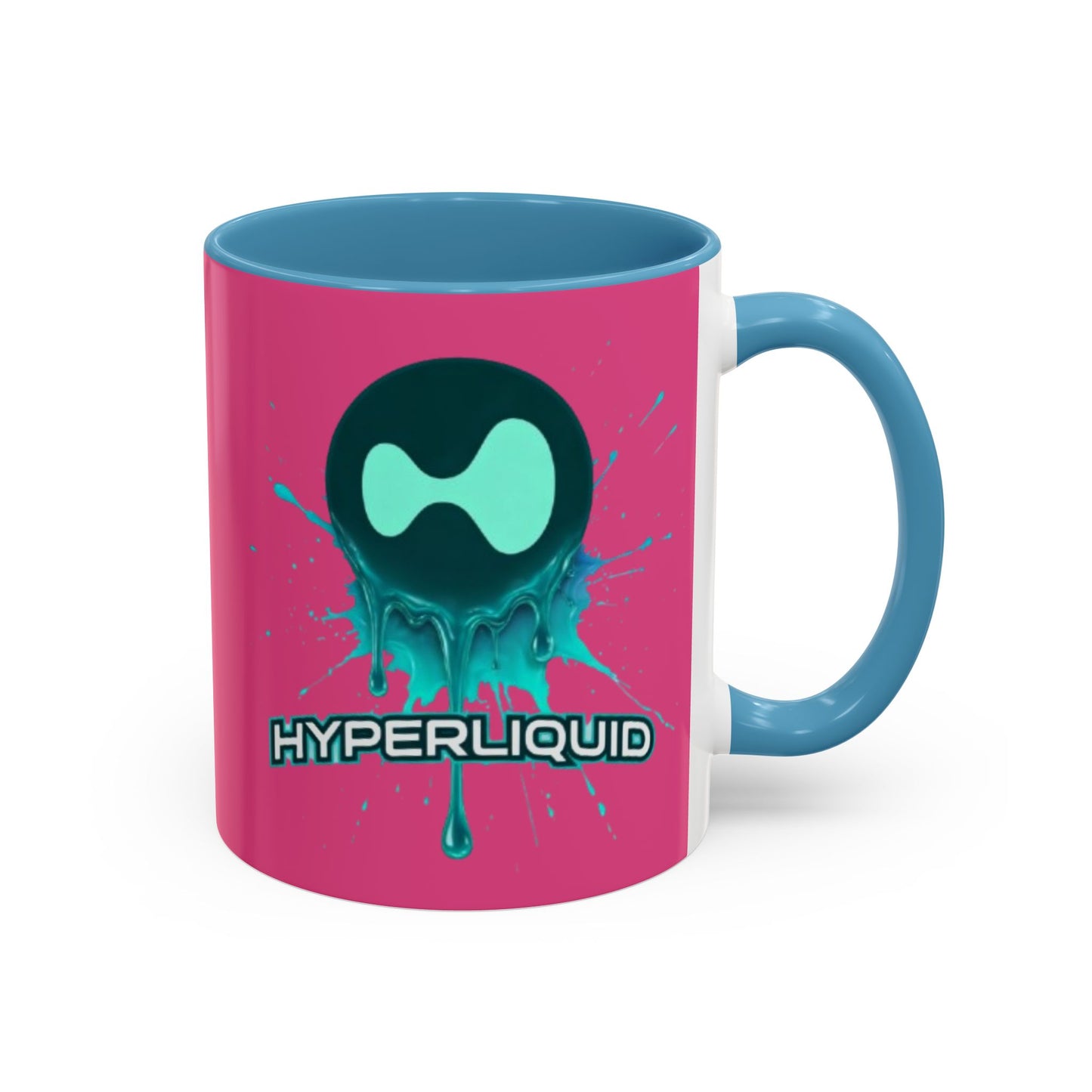 HYPE Drip Pink Accent Mug by cypherpunkgear.com
