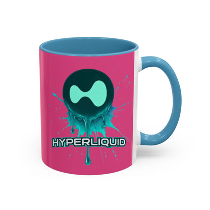 HYPE Drip Pink Accent Mug by cypherpunkgear.com