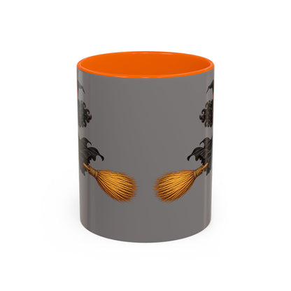 Velvet Vex Grey Accent Mug by CreepyCrafts.boo