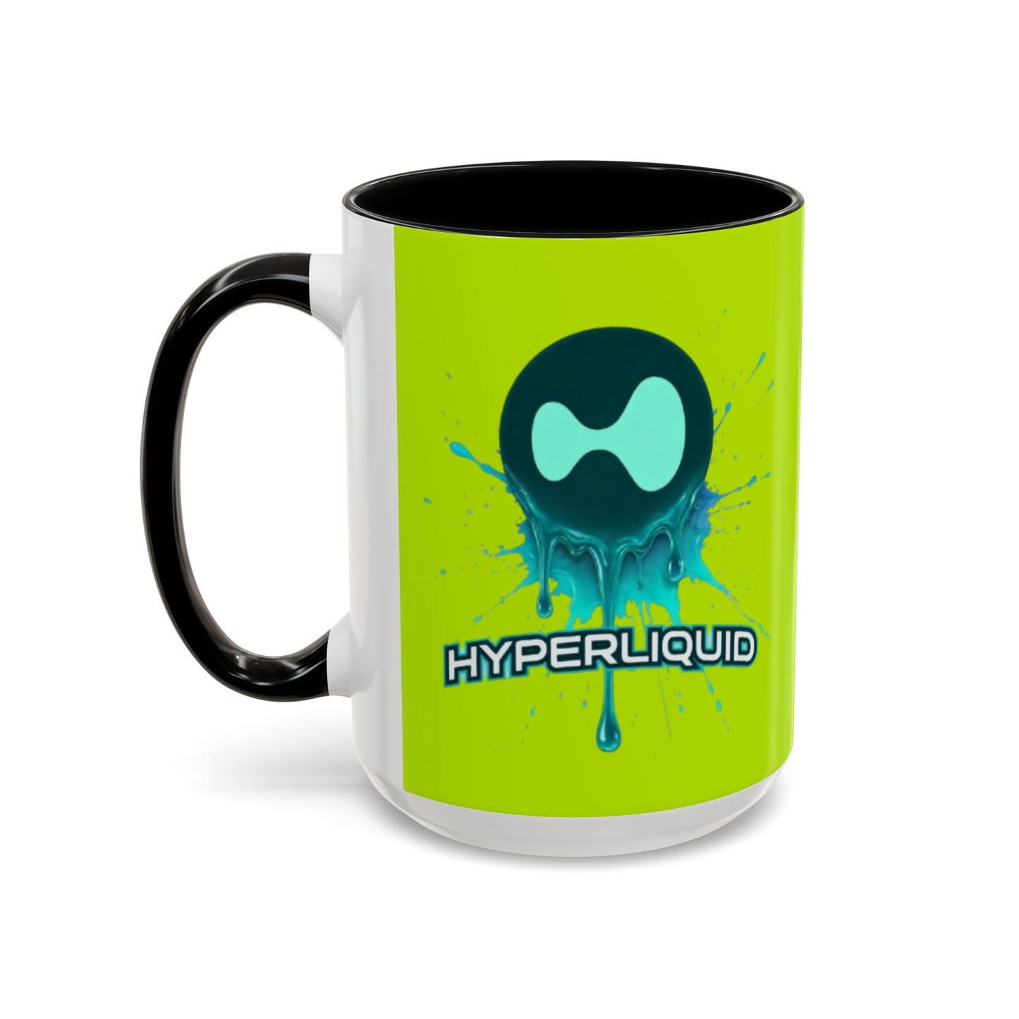 HYPE Drip Yellow Accent Mug by cypherpunkgear.com