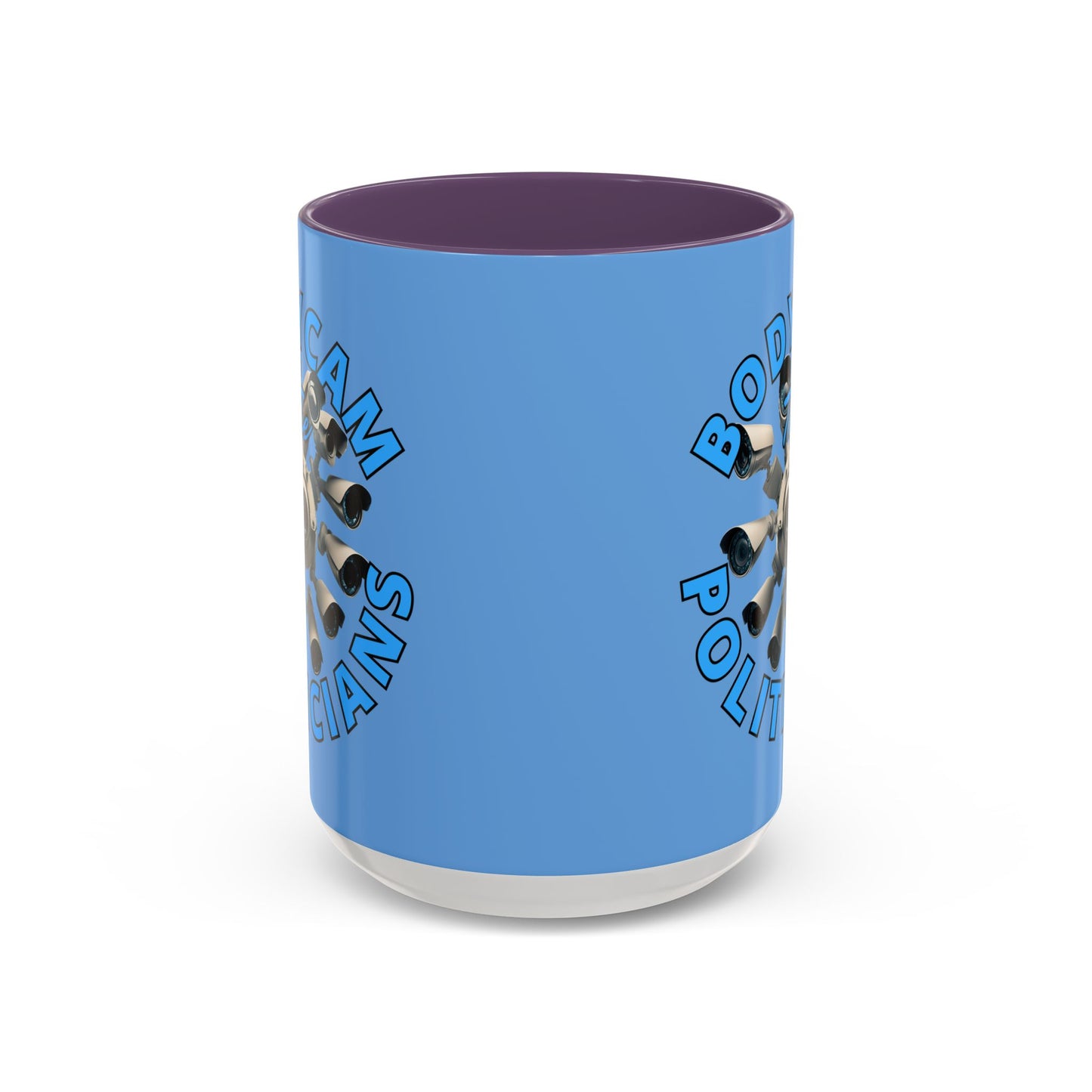 Bodycam the Politicians Cameras Light Blue Accent Mug by cypherpunkgear.com