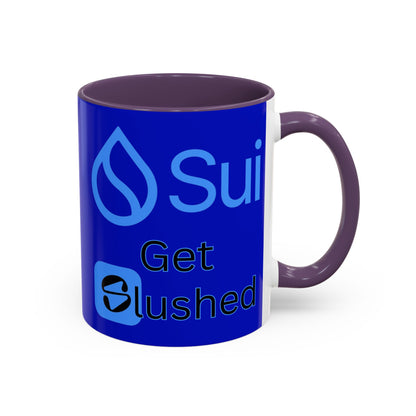 Sui: Get Slushed Dark Blue Accent Mug by cypherpunkgear.com