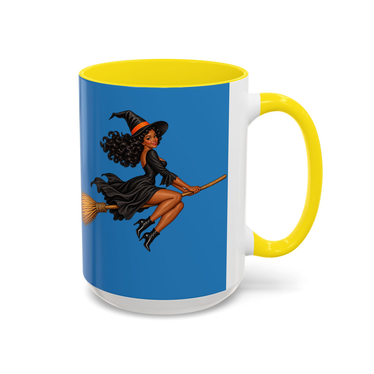 Velvet Vex Blue Accent Mug by CreepyCrafts.boo