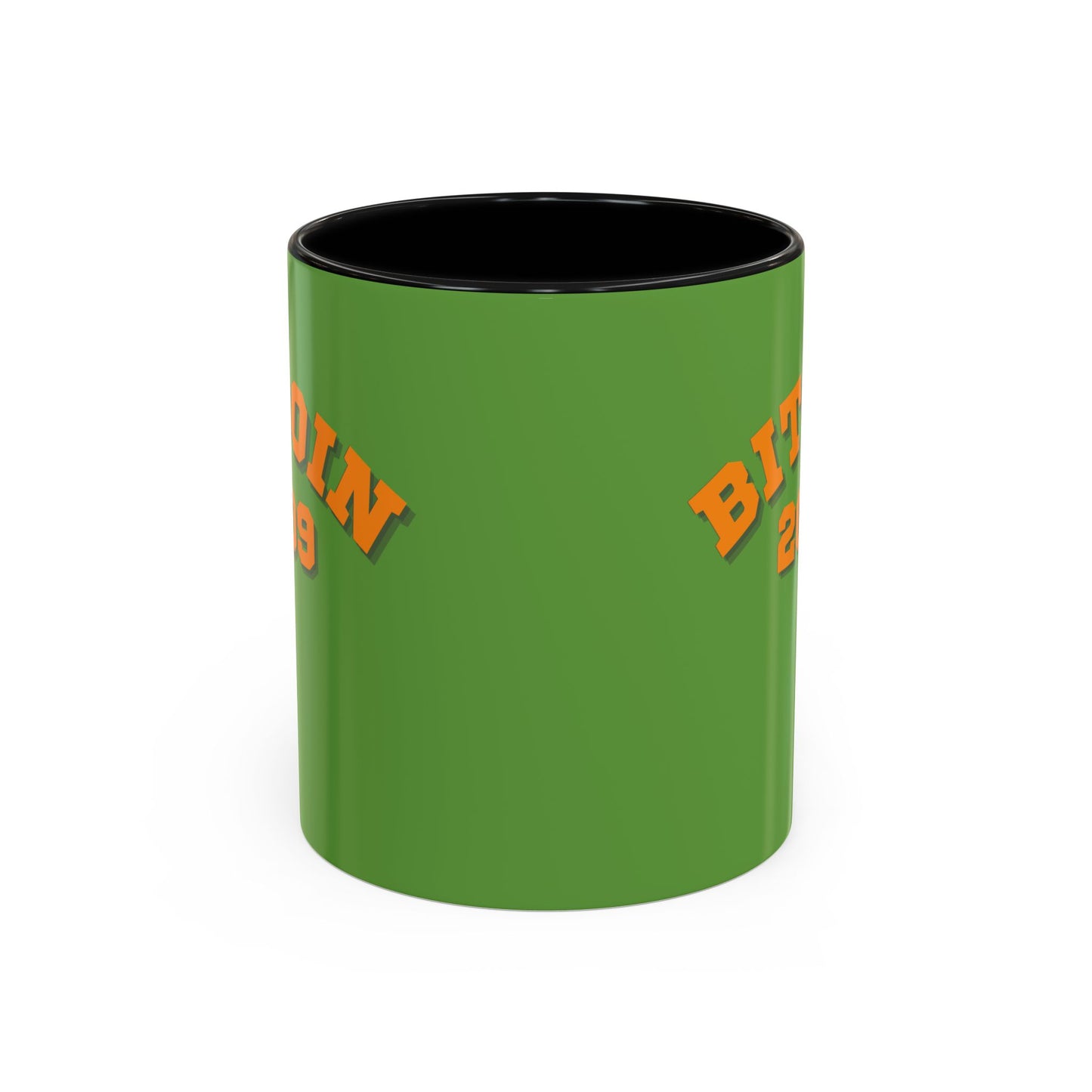 Bitcoin 2009 Green Accent Mug by cypherpunkgear.com