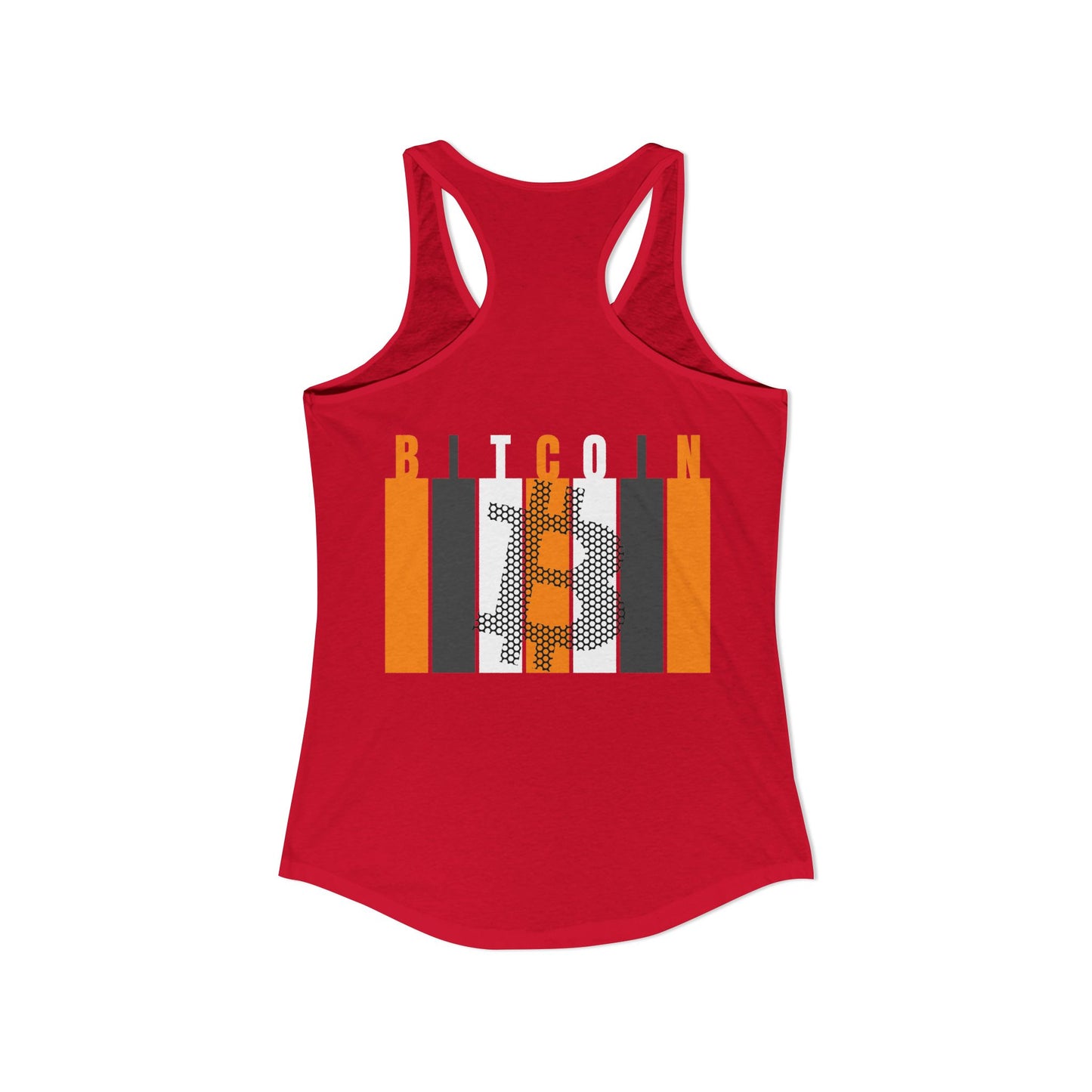 2-sided, Bitcoin (BTC) Decentralized Freedom Women's Racerback Tank Top by cypherpunkgear.com