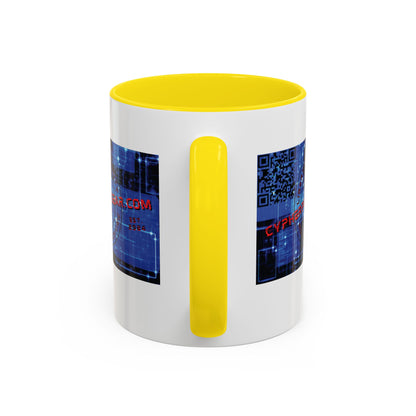 Cypherpunkgear.com logo Accent Mug by cypherpunkgear.com